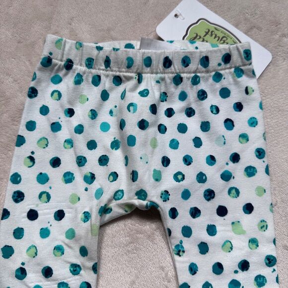 Emerald August Green Polka Dot Leggings Baby Girl 3-6 Months Pants New - Picture 4 of 7